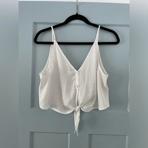 Free People Satin Tie Front Cami